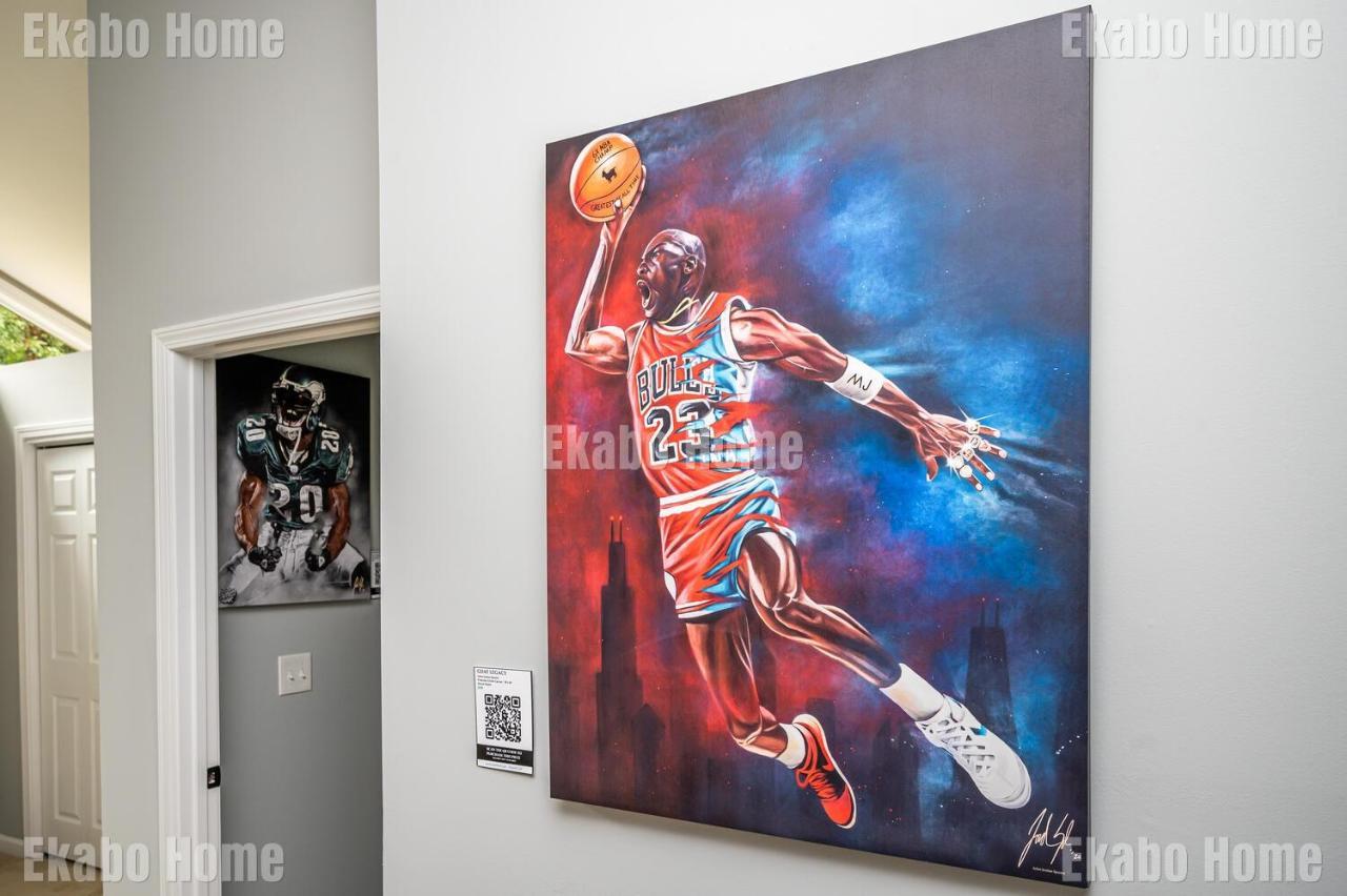 Luxury Sports Art Gallery - 15 Mins To Atl Battery Marietta Eksteriør bilde